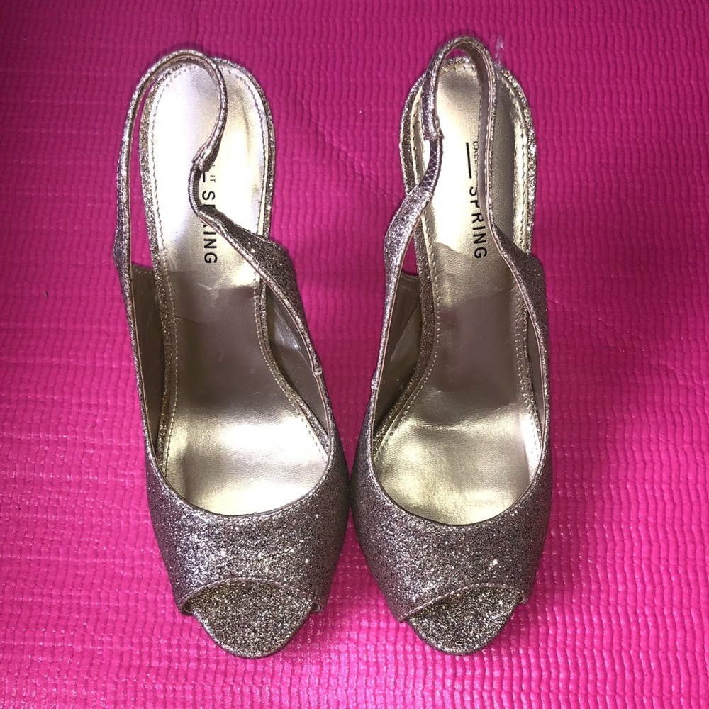 Call it Spring! glitter blush heels - Picture 6 of 6